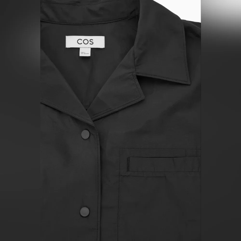 COS Shell Panel Bowling Shirt Size XS in black - Picture 14 of 14